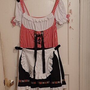 Women Dirndl Dresses German Dresses for Oktoberfest Festival, XXL